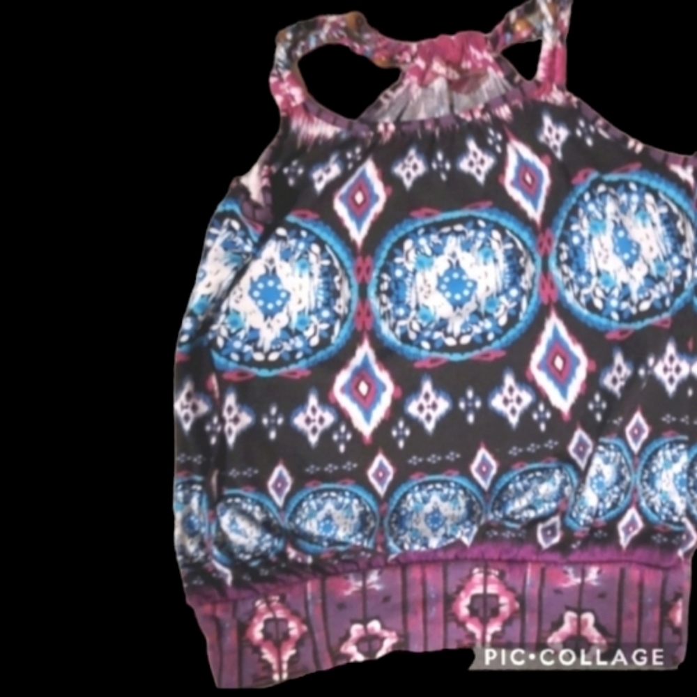 Juniors vintage small cami, headed braided straps - Picture 1 of 6